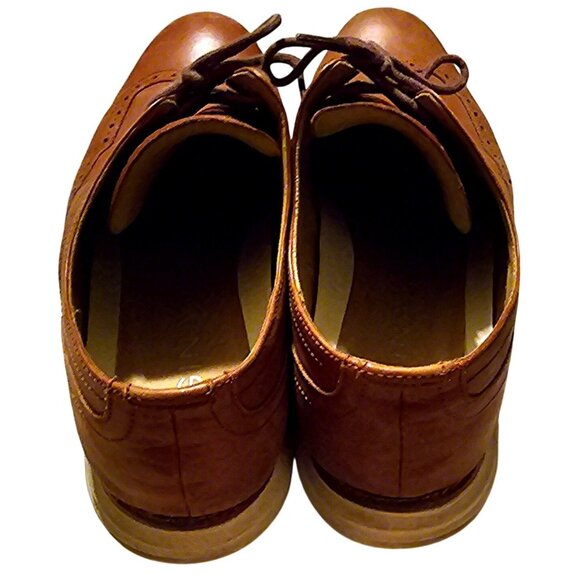 Cole Haan Men's Wingtip Oxford Shoes Size 12M Leather Brown Lace-Up Brogue Dress - Picture 6 of 12